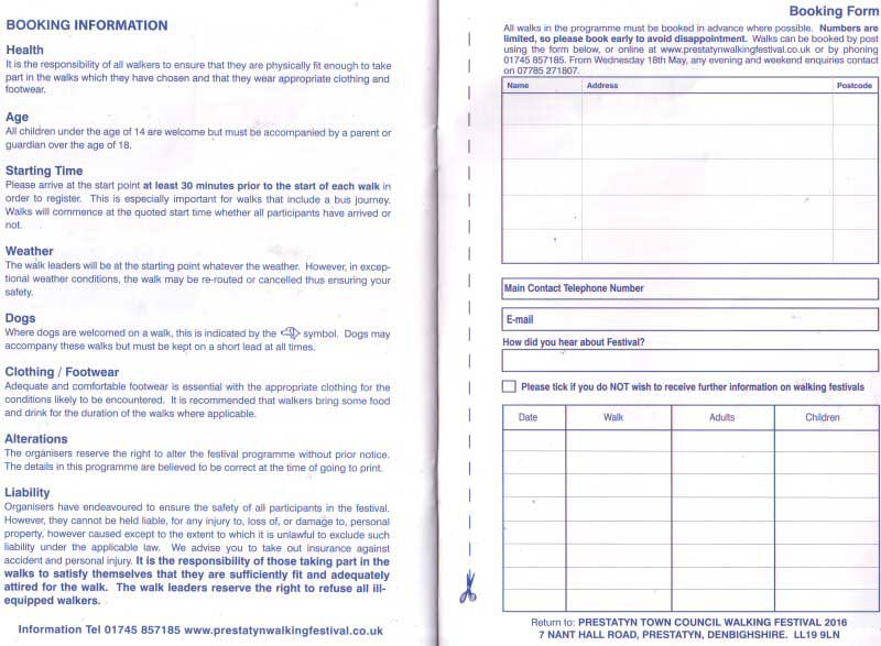 Chestertourist.com - Prestatyn Walking Festival Page Seven